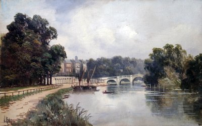 Cholmondeley Walk, ser mot Richmond Bridge av James Lewis