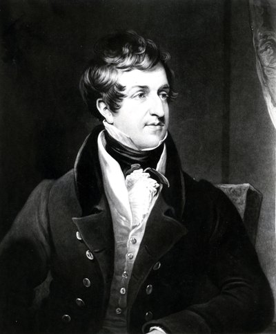 John Cam Hobhouse, trykk laget av Charles Turner, 1834 (mezzotint) av James Lonsdale
