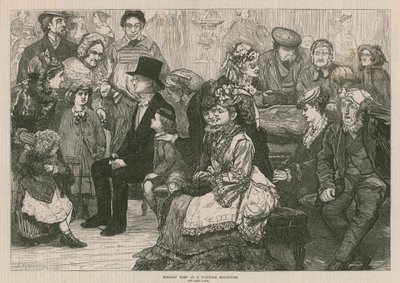 Madame Tussaud & Sons: Ferietid på en voksutstilling (gravering) av James Macbeth