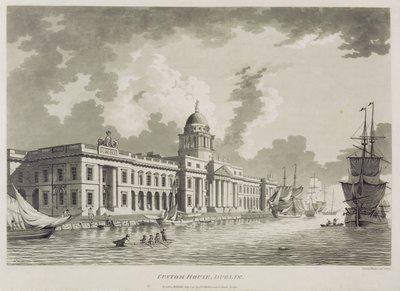 The Custom House, Dublin, 1792 av James Malton