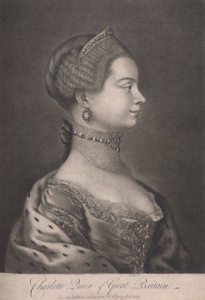 Charlotte dronning av Storbritannia av James McArdell
