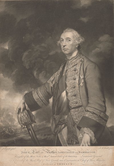 General John Leslie, 10. jarl av Rothes av James McArdell