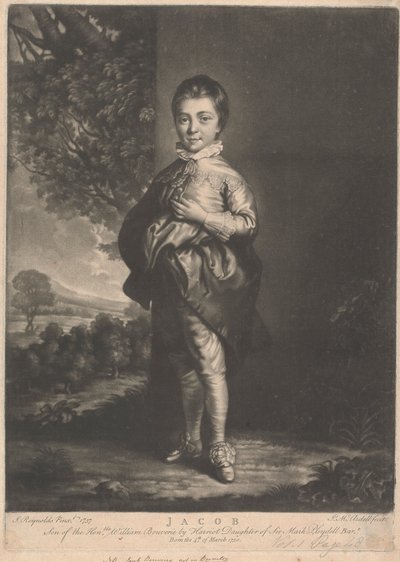 Jacob, sønn av den ærede William Bouverie av James McArdell