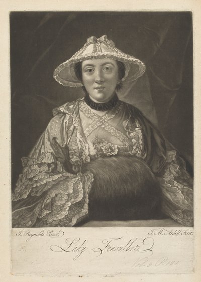 Lady Anne Fenoulhet (née Day) av James McArdell