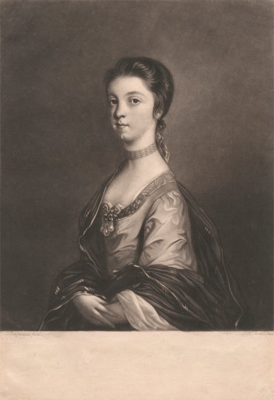 Lady Elizabeth Montagu av James McArdell