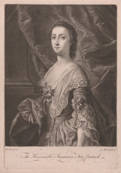 Den ærede Susanna Fitzpatrick av James McArdell