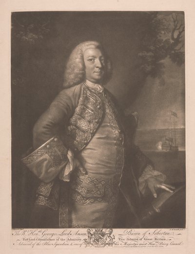 Høyre ærede George Lord Anson av James McArdell