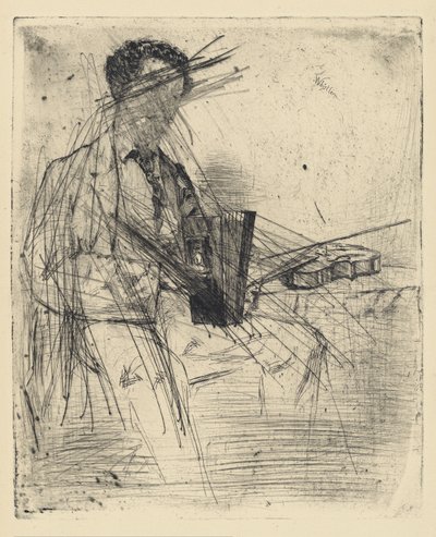 [76] Inntrykk fra kansellerte plater av Whistler - Ross Winans. av James Abbott McNeill Whistler