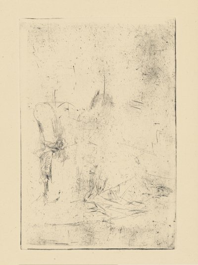 [76] Inntrykk fra kansellerte plater av Whistler - [Sittende figur]. av James Abbott McNeill Whistler