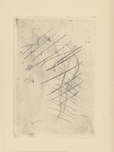 [76] Inntrykk fra kansellerte plater av Whistler - Tillie: A Model. av James Abbott McNeill Whistler