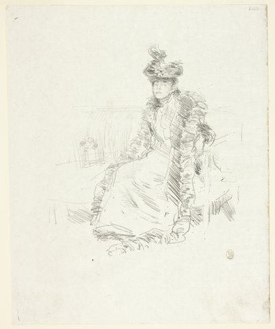 En dame som sitter av James Abbott McNeill Whistler