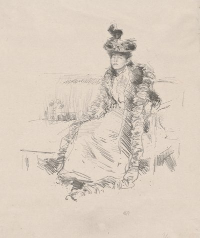 En dame som sitter av James Abbott McNeill Whistler