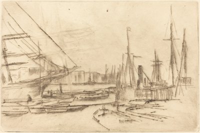En skisse fra Billingsgate av James Abbott McNeill Whistler