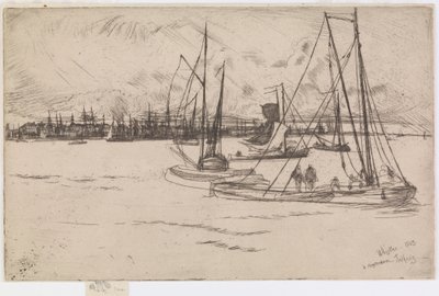 Amsterdam, fra Tolhuis av James Abbott McNeill Whistler