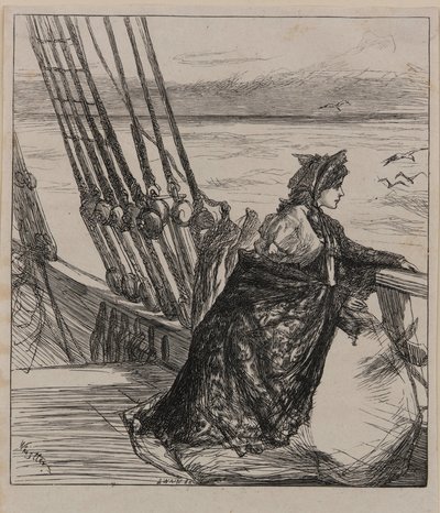 En illustrasjon til <em>Majorens datter</em> av James Abbott McNeill Whistler