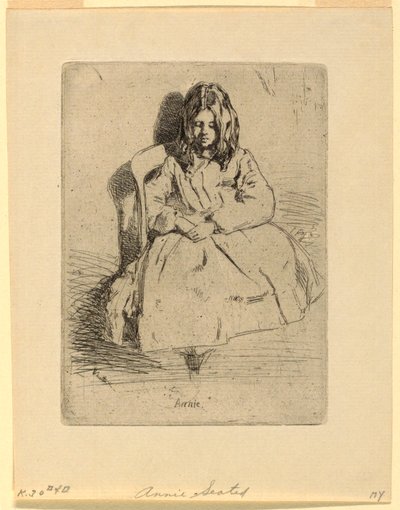 Annie, sittende av James Abbott McNeill Whistler