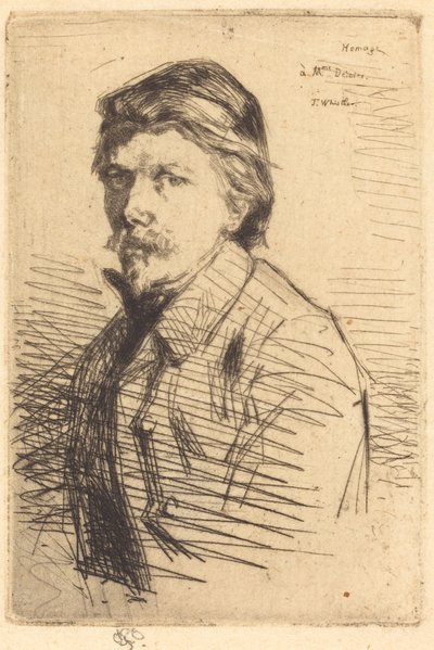 August Delatre av James McNeill Whistler