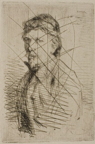 Auguste Delâtre, skriver av James McNeill Whistler