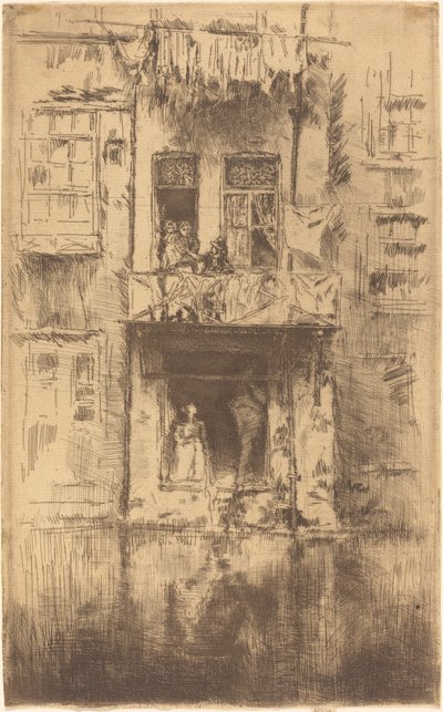Balkong, Amsterdam av James Abbott McNeill Whistler