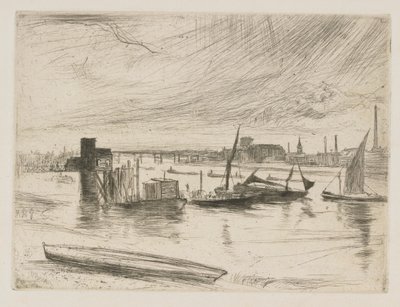 Battersea Dawn (Cadogan Pier) av James Abbott McNeill Whistler
