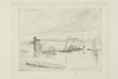 Battersea Dawn (Cadogan Pier) av James Abbott McNeill Whistler