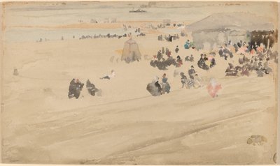 Strandscene av James Abbott McNeill Whistler