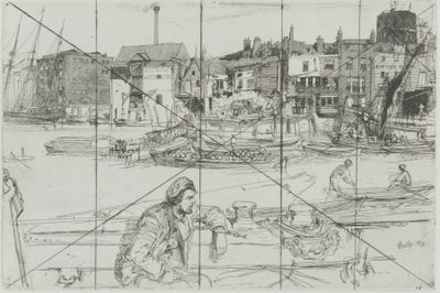 Black Lion Wharf av James Abbott McNeill Whistler