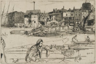 Black Lion Wharf av James Abbott McNeill Whistler