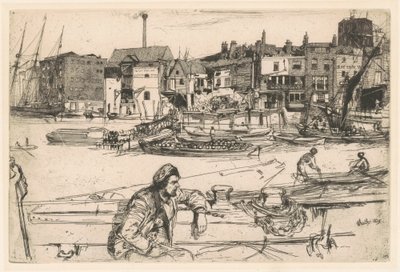 Svarte Løves kai av James McNeill Whistler