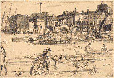 Black Lion Wharf av James McNeill Whistler