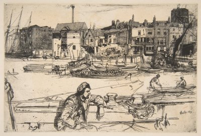 Black Lion-kaien av James McNeill Whistler