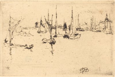 Båter, Dordrecht av James Abbott McNeill Whistler