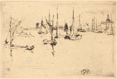 Båter, Dordrecht av James McNeill Whistler