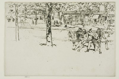 Boulevard Poissonière, Paris av James McNeill Whistler