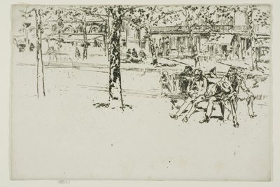 Boulevard Poissonière, Paris av James Abbott McNeill Whistler