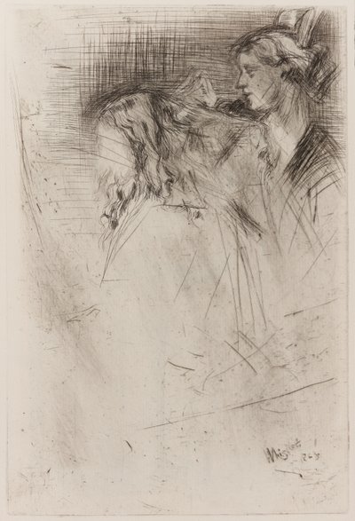 Børsting av håret av James Abbott McNeill Whistler