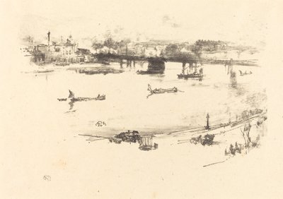 Charing Cross Railway Bridge av James Abbott McNeill Whistler