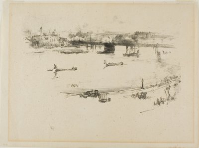 Charing Cross Railway Bridge av James Abbott McNeill Whistler