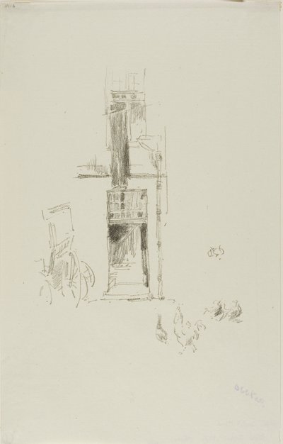 Haner og høner, Hôtel Colbert av James McNeill Whistler
