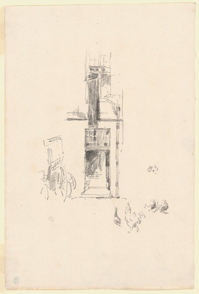 Haner og høner, Hôtel Colbert av James McNeill Whistler
