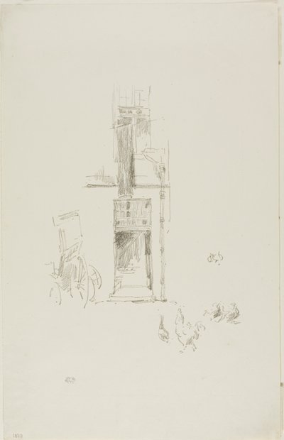 Haner og høner, Hôtel Colbert av James McNeill Whistler