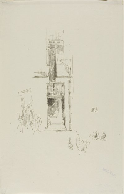 Haner og høner, Hôtel Colbert av James Abbott McNeill Whistler