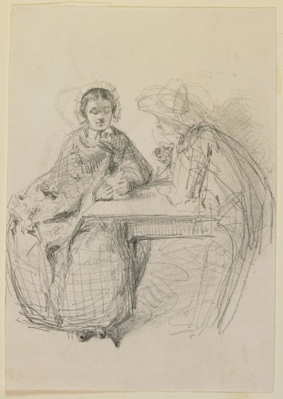 Par sitter ved et bord av James Abbott McNeill Whistler