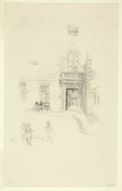 Courtyard, Chelsea sykehus av James Abbott McNeill Whistler