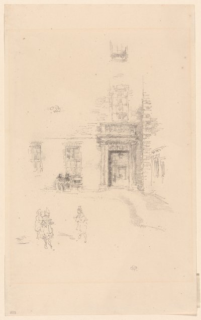 Courtyard, Chelsea sykehus av James Abbott McNeill Whistler