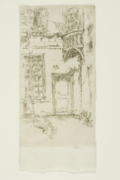 Gårdsplass, Rue P. L. Courier, Tours av James Abbott McNeill Whistler