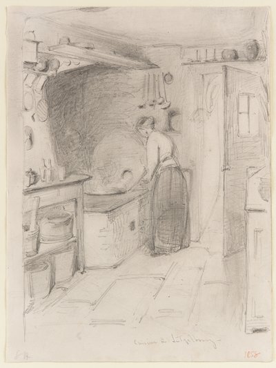 Kjøkken i Lutzelbourg av James Abbott McNeill Whistler