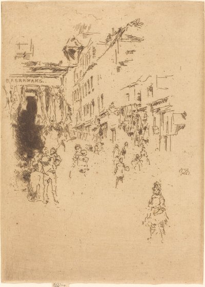 Cutler Street, Hounsditch av James Abbott McNeill Whistler