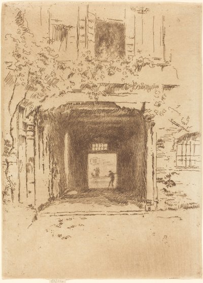 Døråpning og Vine av James Abbott McNeill Whistler