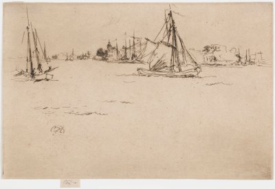 Dordrecht av James Abbott McNeill Whistler